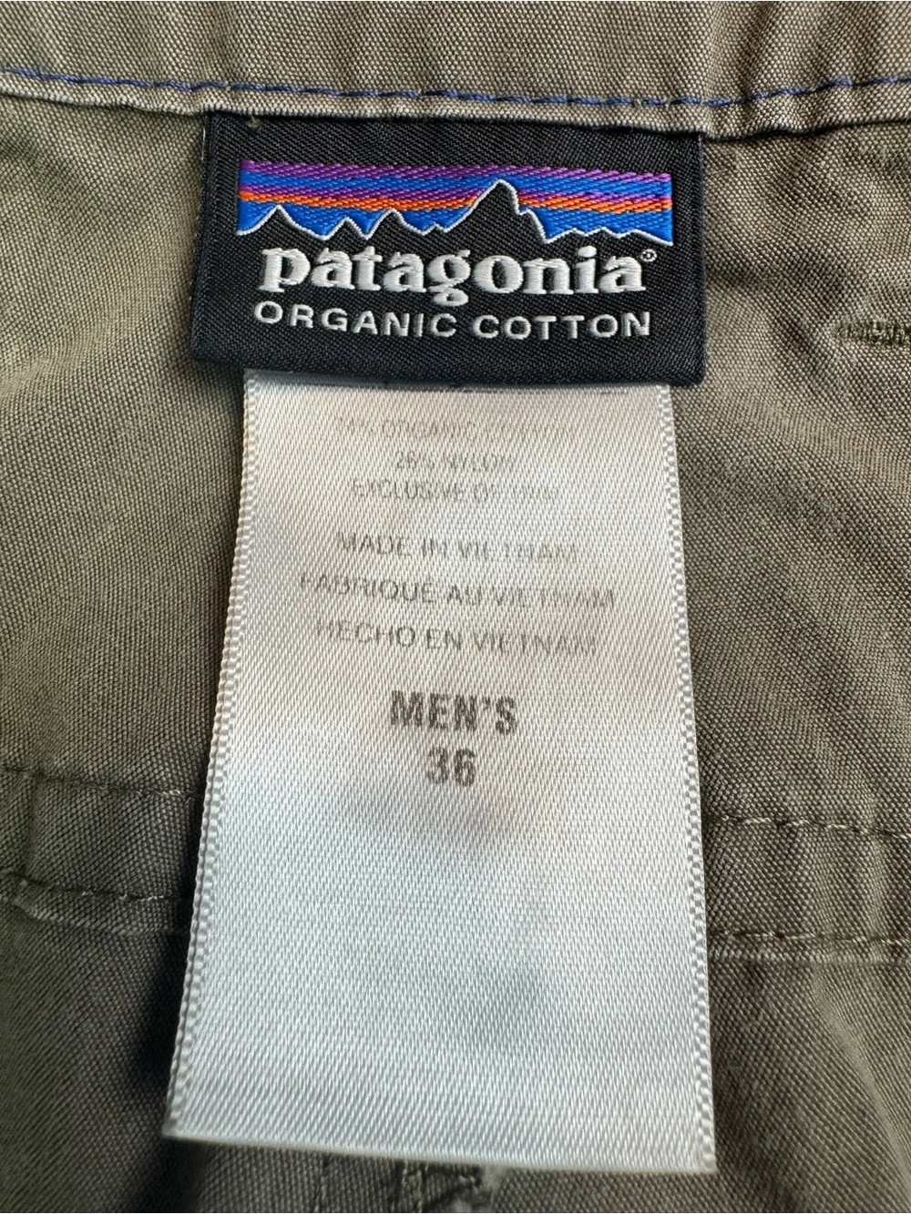 Patagonia Tenpenny Pants Tan Khaki Men’s Size 36x 31 Organic Cotton 56840 READ